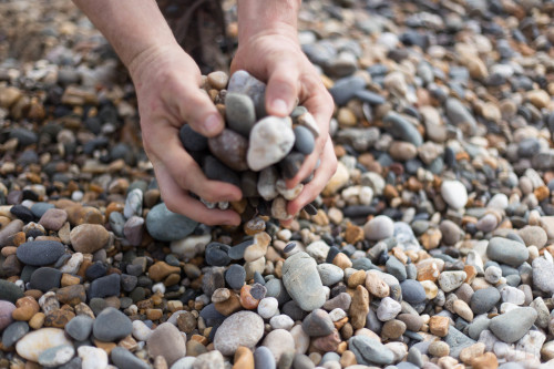 Gathering pebbles