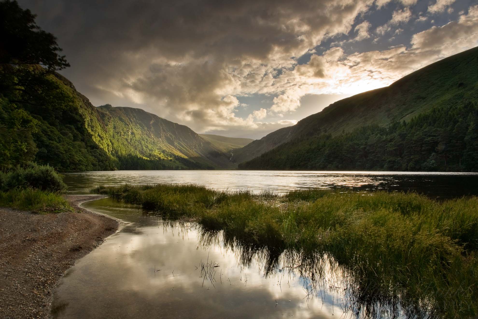 Evening light at Glendalough